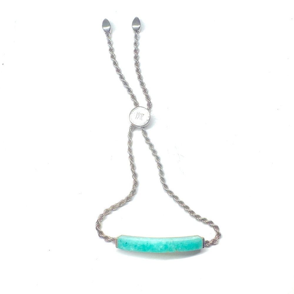 Monica Vinader Linear Chain Turquoise Bracelet